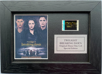 Handmade display featuring original Mini 35mm film cells THE TWILIGHT SAGA fans