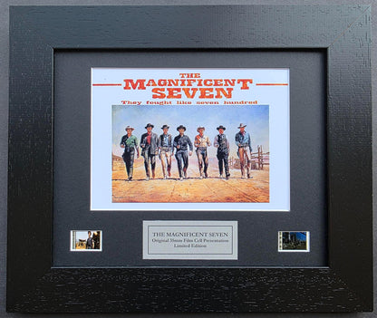 Handmade display inc original film cells for The MAGNIFICENT SEVEN (1960) fans