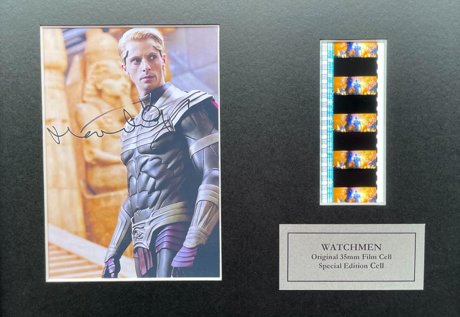 Hand crafted display featuring original 35mm film cells for a WATCHMEN fan vSR