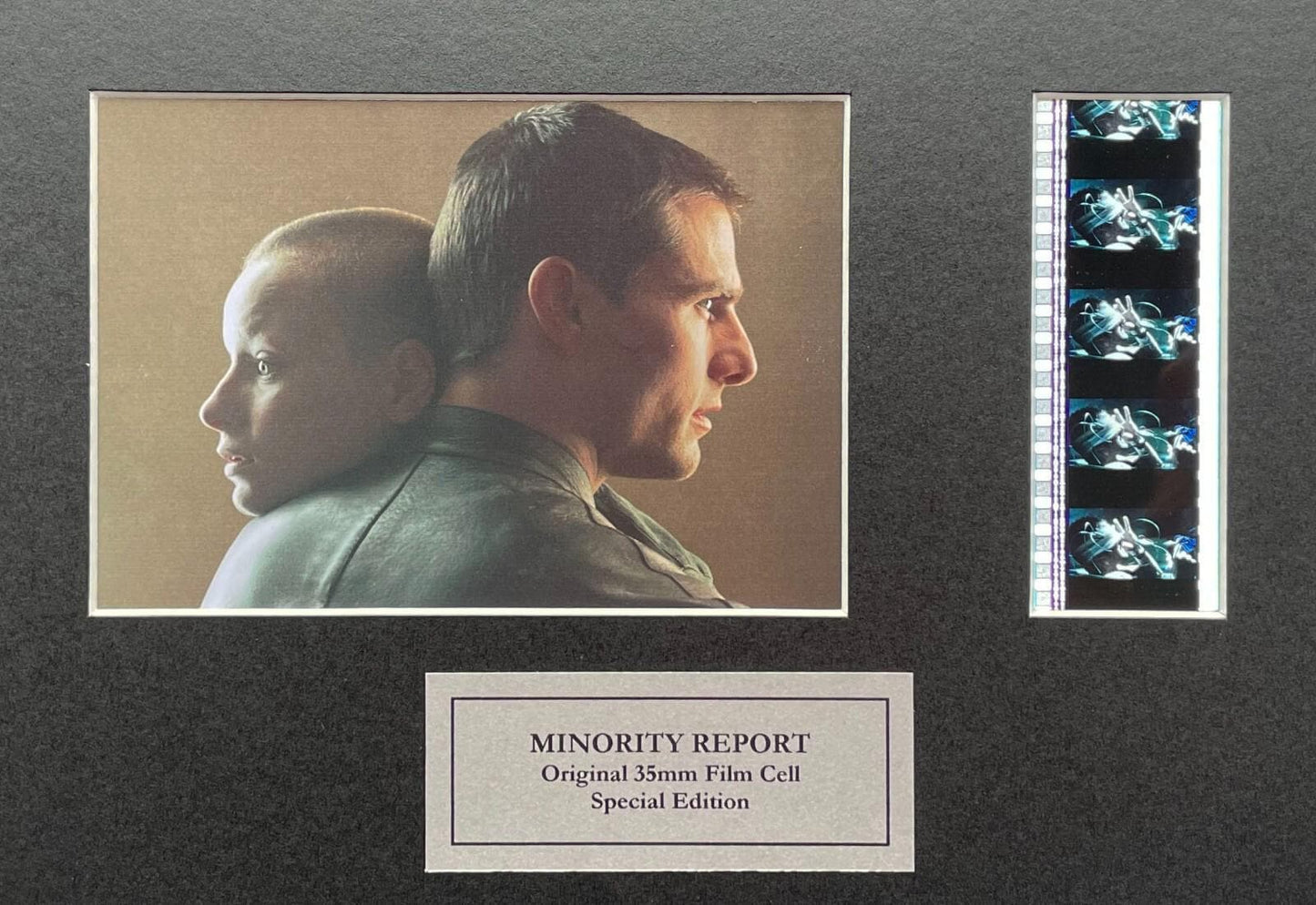 Hand crafted display featuring original film cells for MINORITY REPORT fans v2