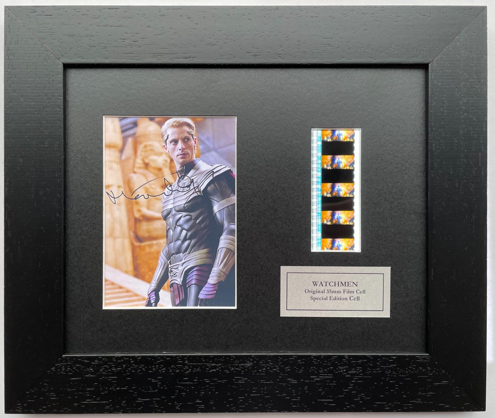 Hand crafted display featuring original 35mm film cells for a WATCHMEN fan vSR