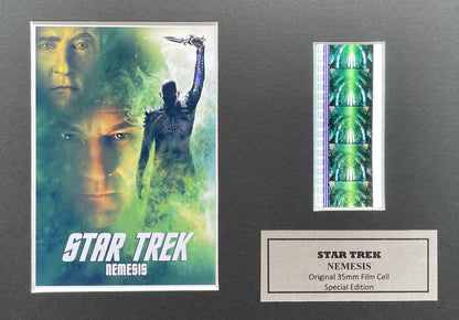 Hand crafted display featuring original filmcells for a Star Trek NEMESIS fan v3