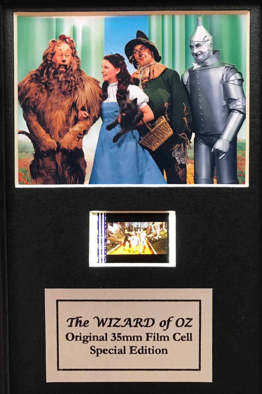 The WIZARD of OZ Original Mini 35mm Film Cells set in Quality Wood Frame + COA