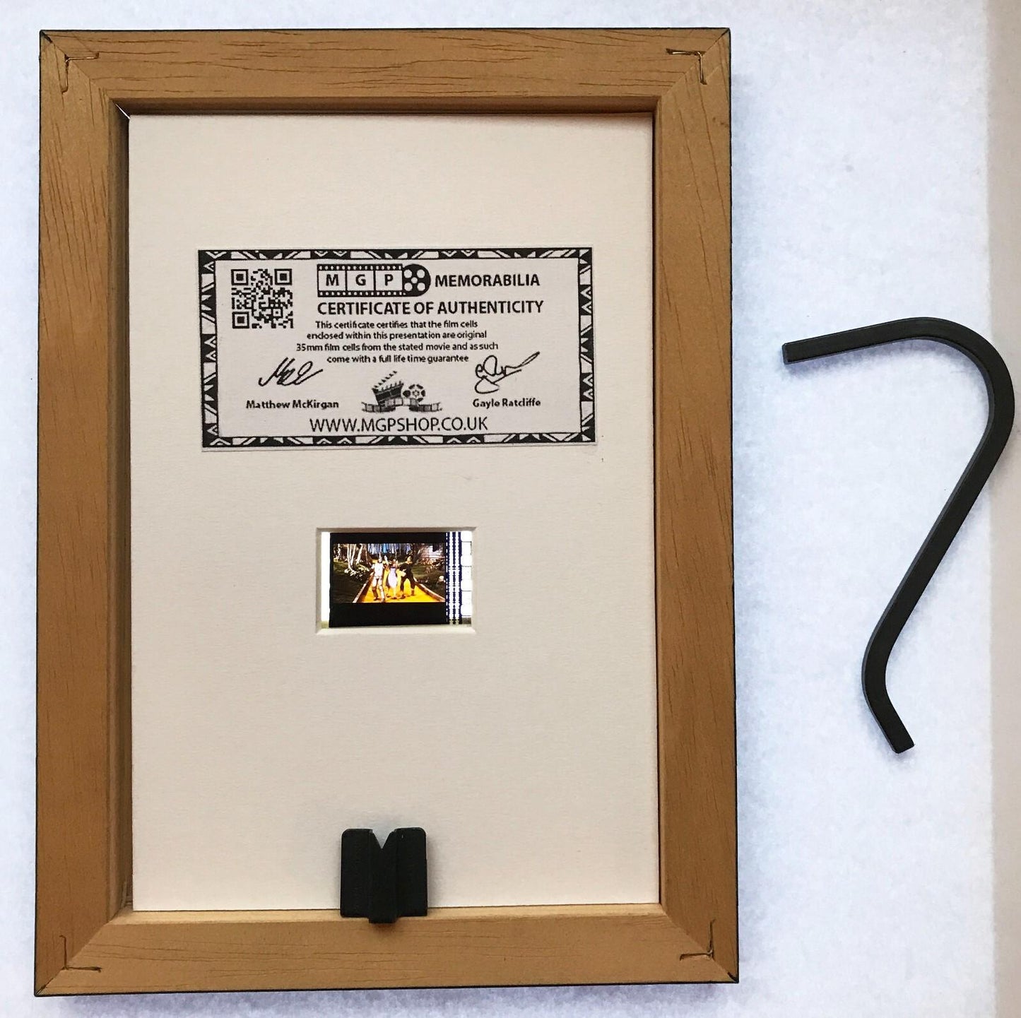 The WIZARD of OZ Original Mini 35mm Film Cells set in Quality Wood Frame + COA