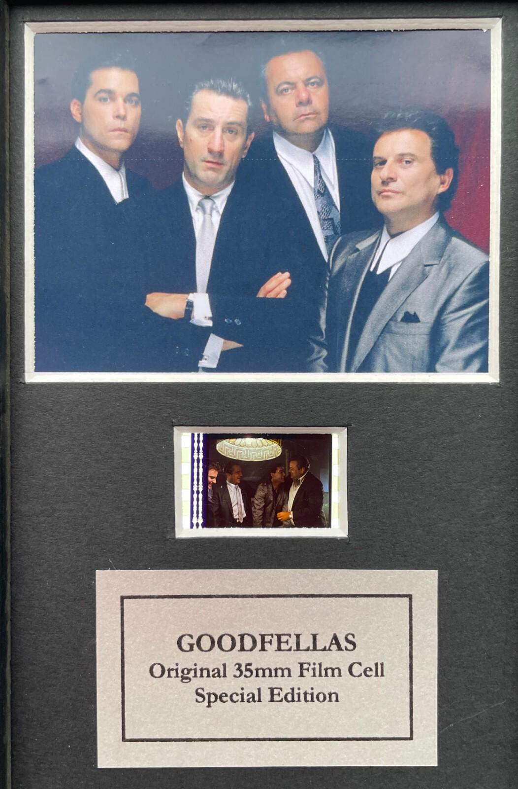 GOODFELLAS Original Mini 35mm Film Cells set within Quality Wood Frame + COA