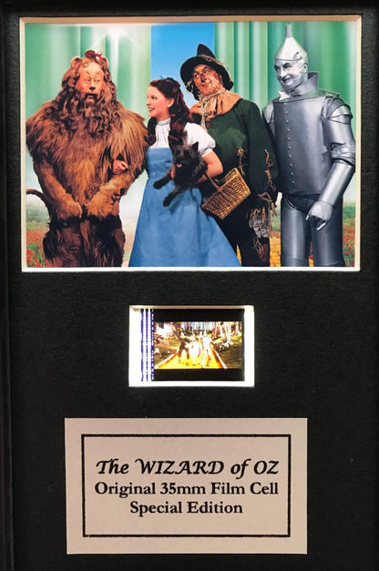 The WIZARD of OZ Original Mini 35mm Film Cells set in Quality Wood Frame + COA