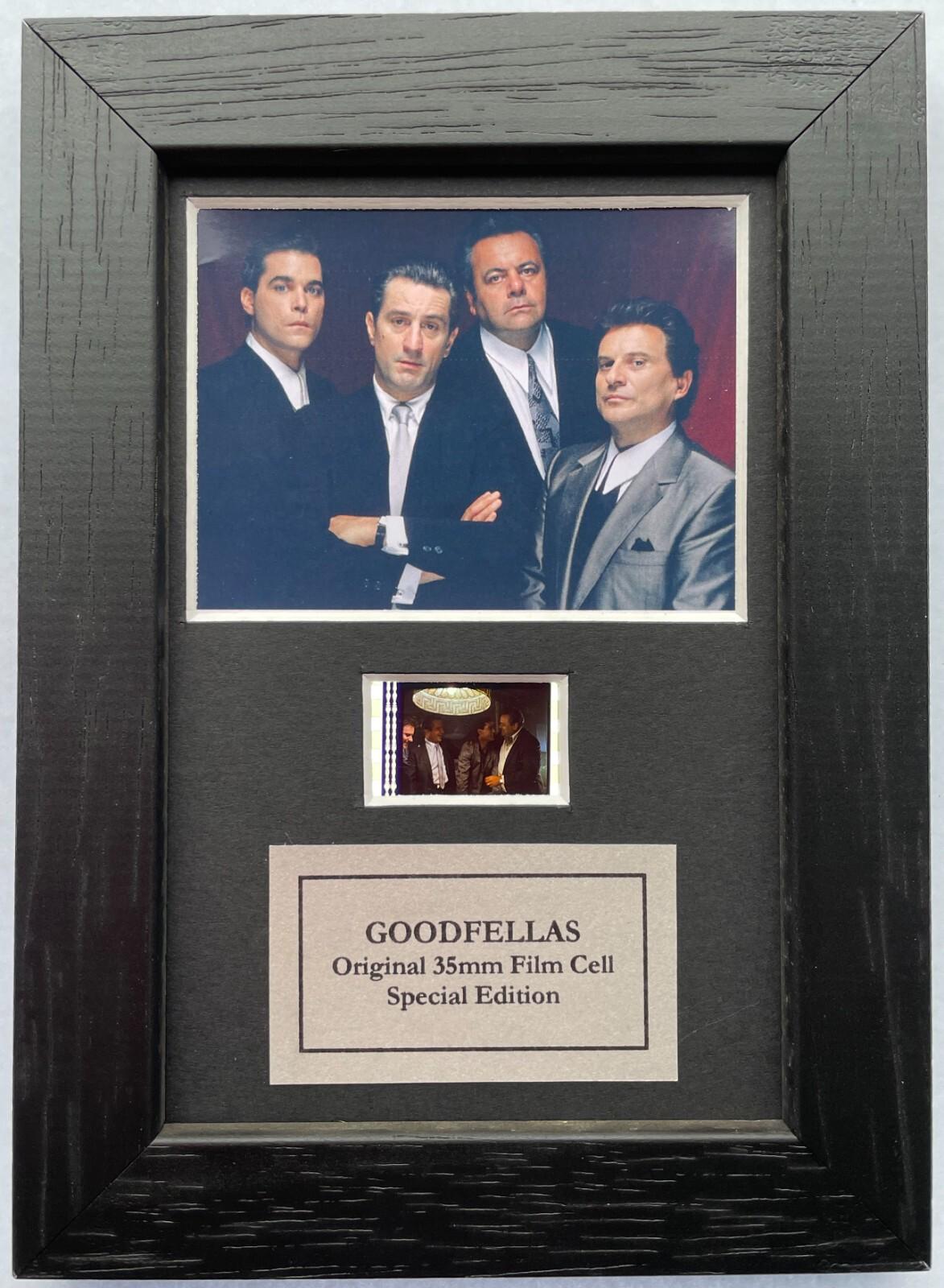 GOODFELLAS Original Mini 35mm Film Cells set within Quality Wood Frame + COA
