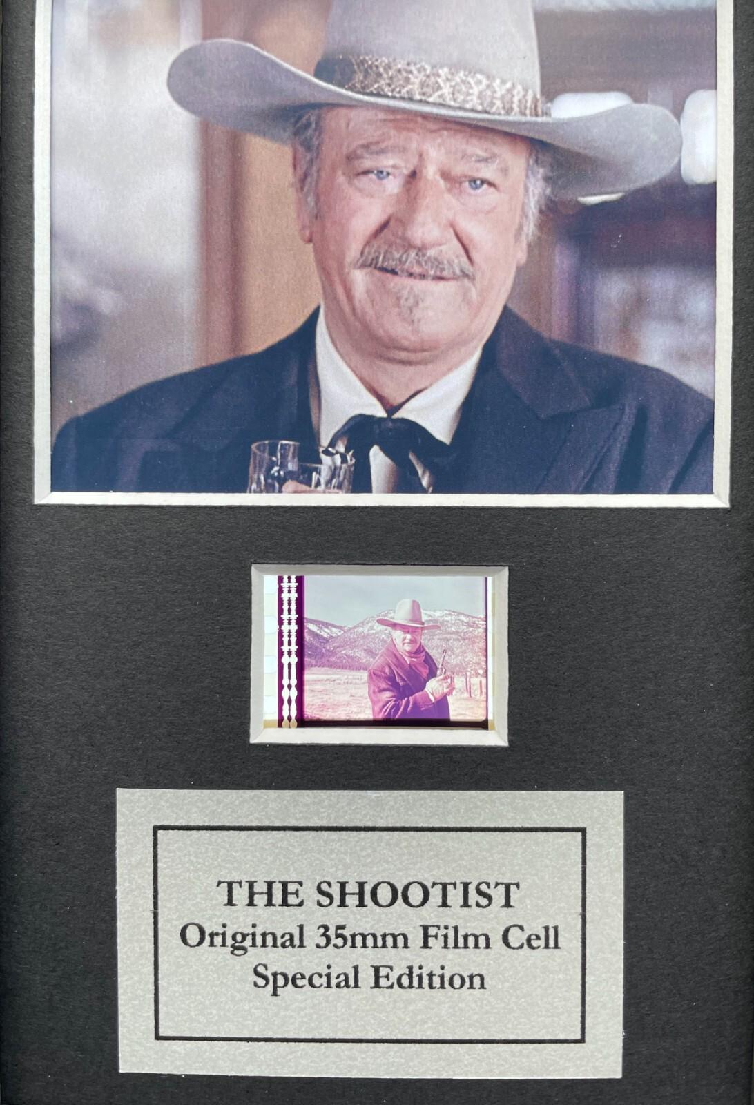 John Wayne Original Mini 35mm Film Cells set within Quality Wood Frame + COA