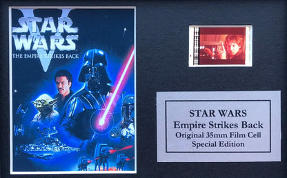 Handmade display inc original Mini 35mm film cells for a STAR WARS Ep V fan v1