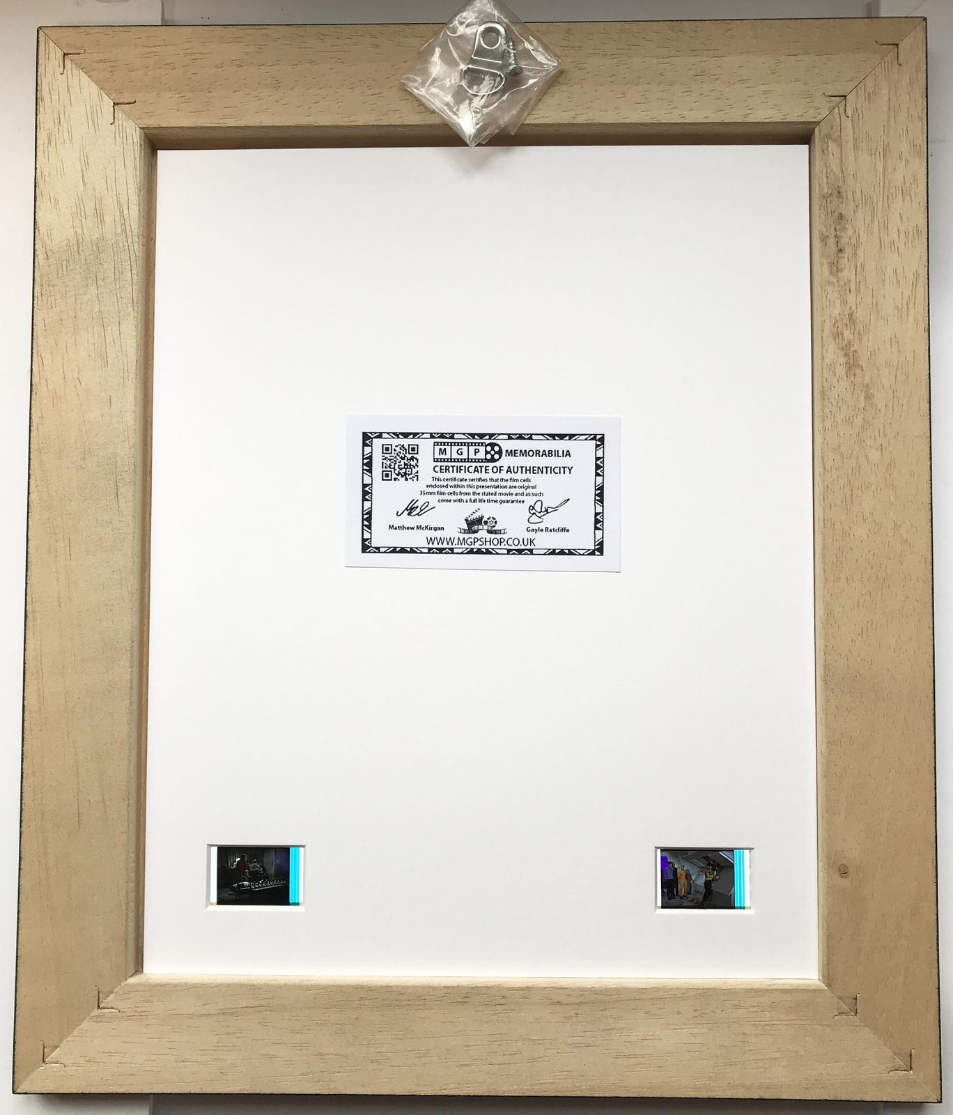 Handmade display featuring original filmcells for Star Trek Original Series fans