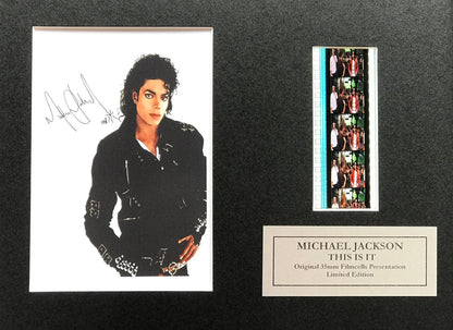 Handmade gift inc original filmcells for Michael Jackson fans for THIS IS IT vSR