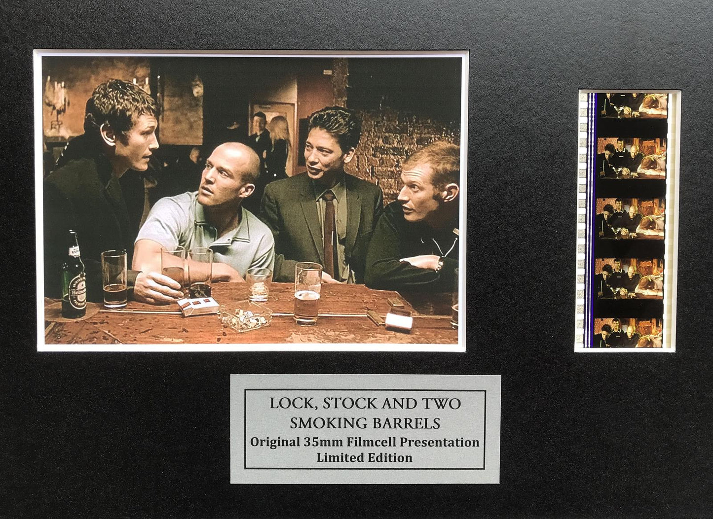 Handmade display inc original cells for a Lock, Stock & Two Smoking Barrels fan
