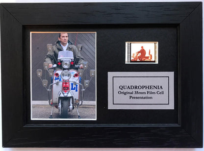Hand crafted display featuring original Mini 35mm filmcell for QUADROPHENIA fans