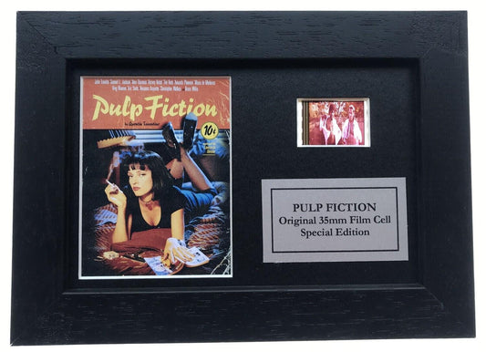 PULP FICTION Original Mini 35mm Film Cells set in Quality Wood Frame + COA