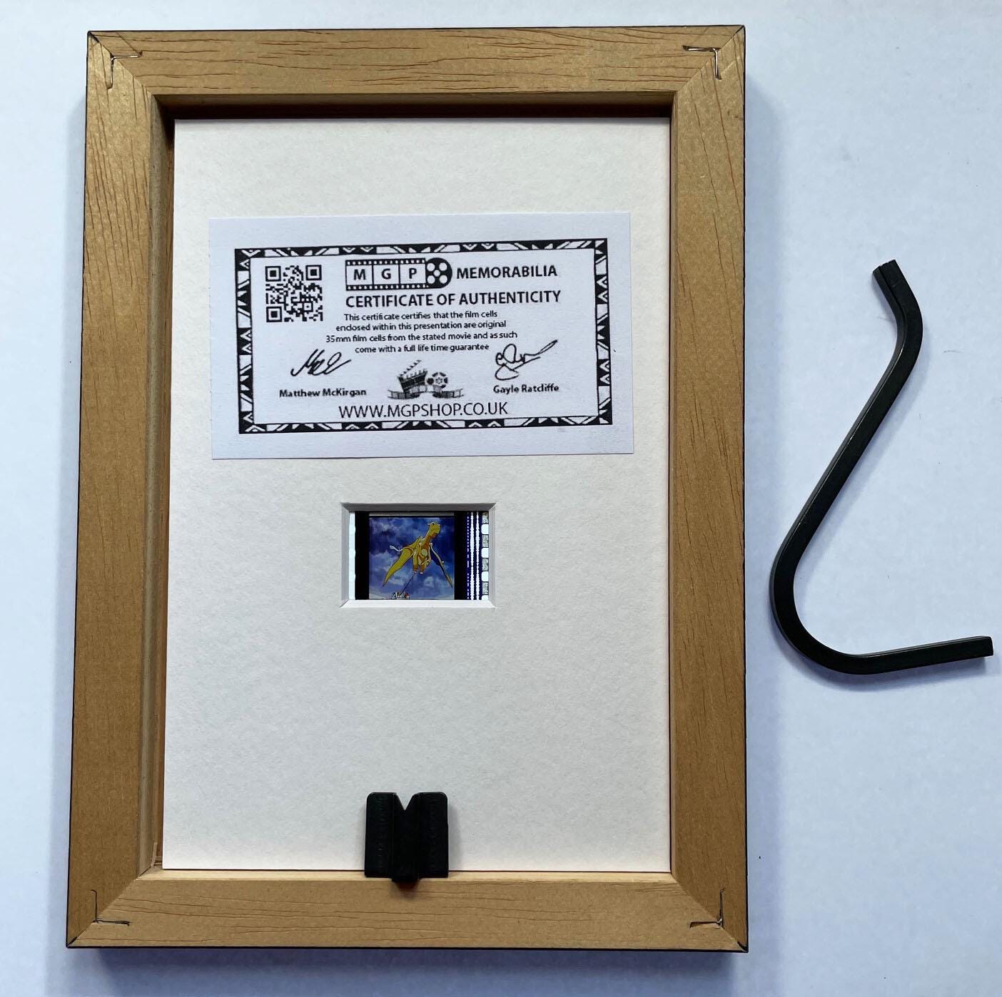 Hand crafted display featuring original Mini 35mm film cells for POKEMON fans