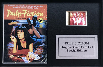 PULP FICTION Original Mini 35mm Film Cells set in Quality Wood Frame + COA