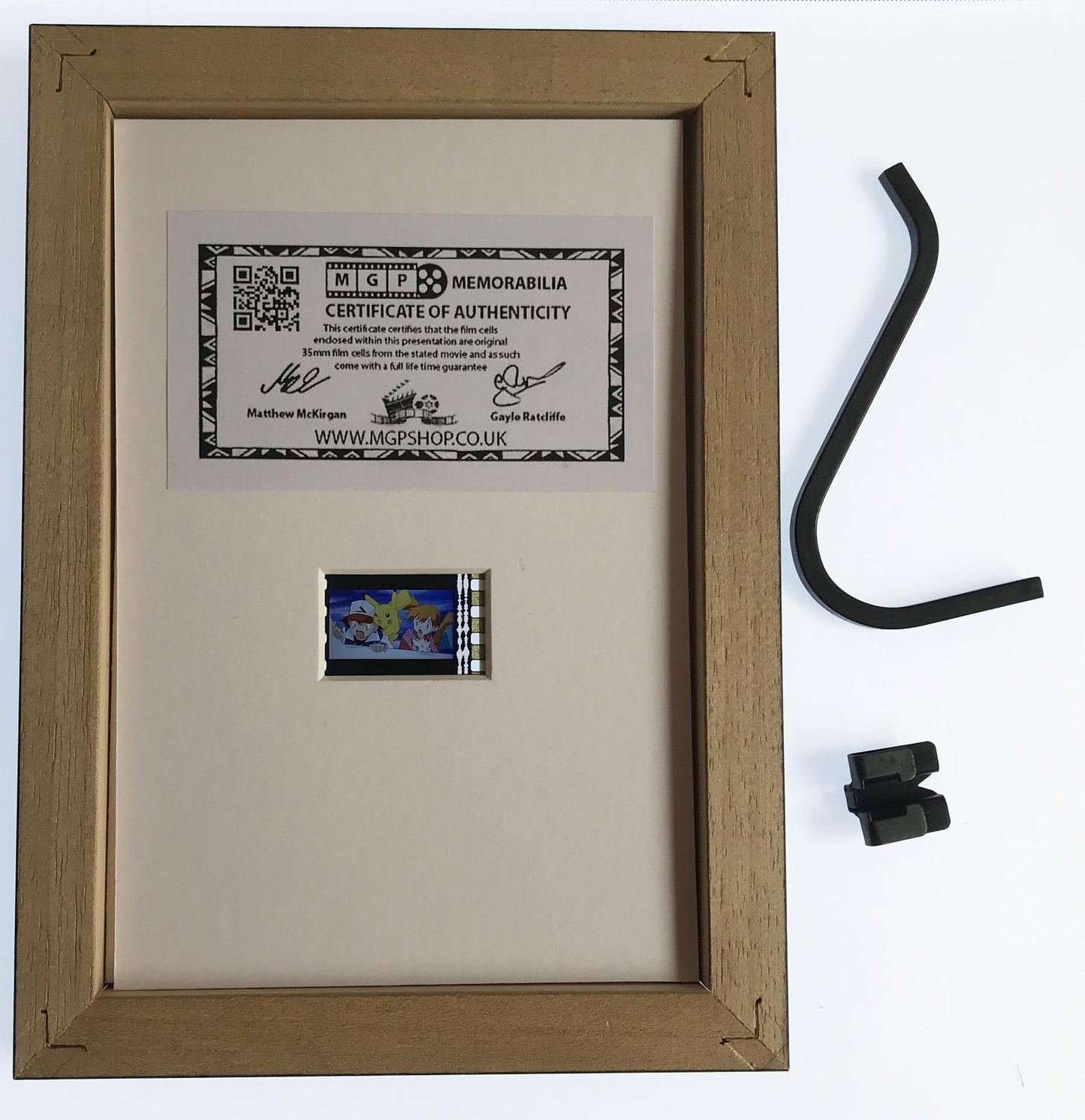 Hand crafted display featuring original Mini 35mm film cells for POKEMON fans