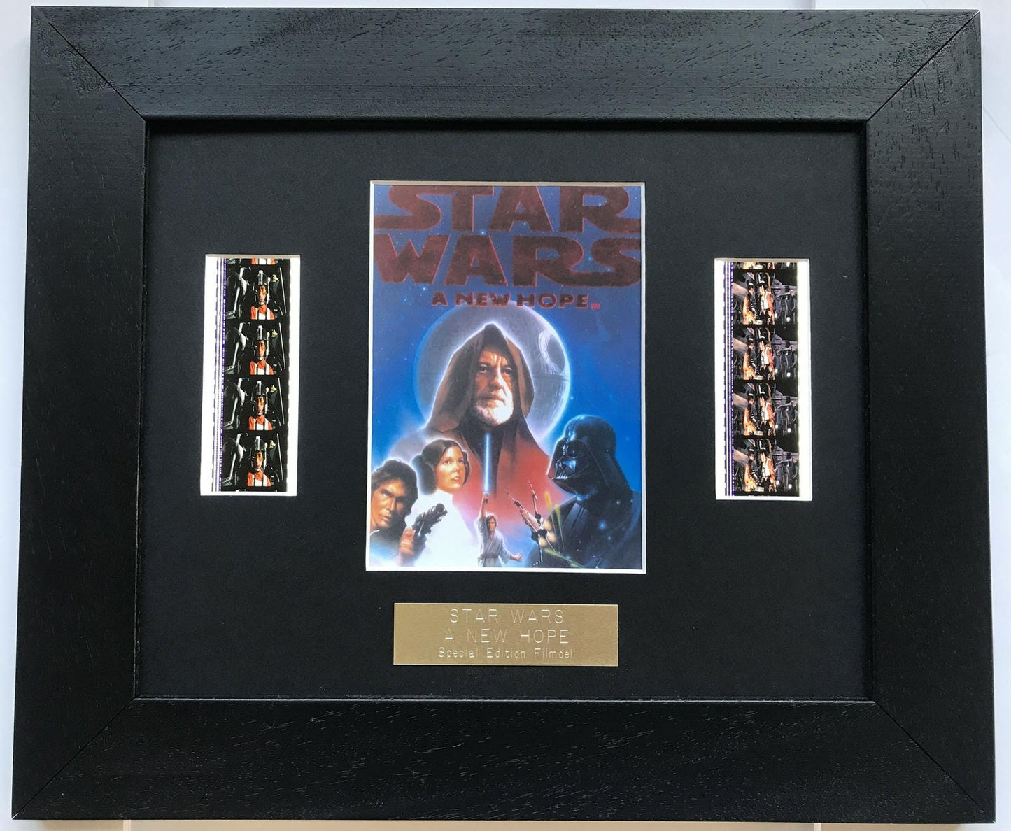 Handmade display featuring original filmcells for a Star Wars A NEW HOPE fan vD1