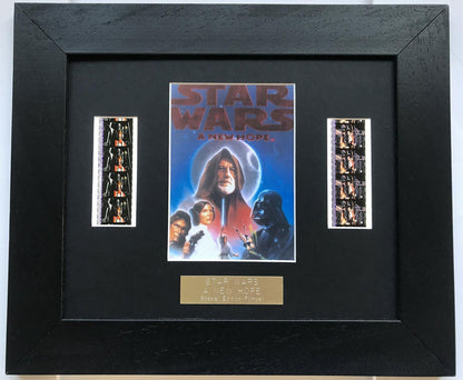 Handmade display featuring original filmcells for a Star Wars A NEW HOPE fan vD1