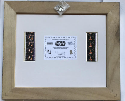 Handmade display featuring original filmcells for a Star Wars A NEW HOPE fan vD1