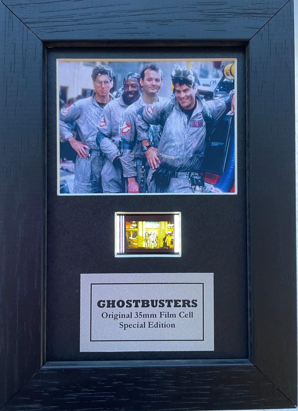 Hand Crafted display featuring original Mini film cells for a Ghostbusters fan v1