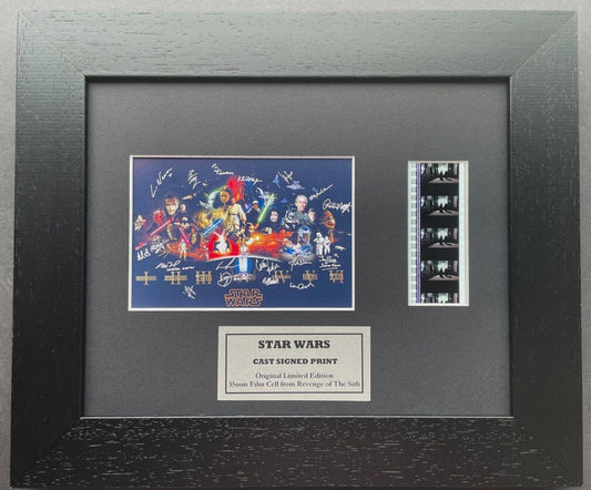 Handmade display inc original 35mm film cells for a STAR WARS Ep III fan vSR