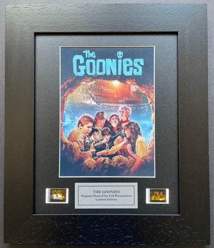 THE GOONIES Original 35mm Film Cells set within Quality Wood Frame + COA