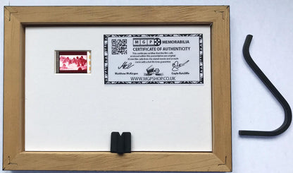 JAWS Hand crafted display featuring Original Mini 35mm film cells + COA