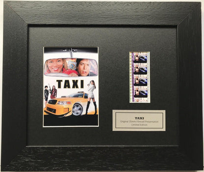 Hand crafted display featuring original 35mm film cells for TAXI 2004 fans + COA