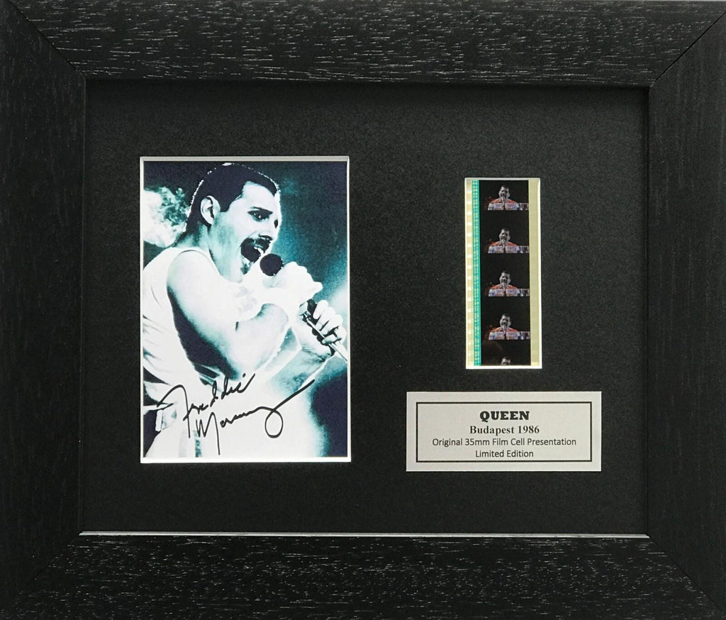 Hand Crafted display featuring original 35mm film cells for a QUEEN fan vSR2