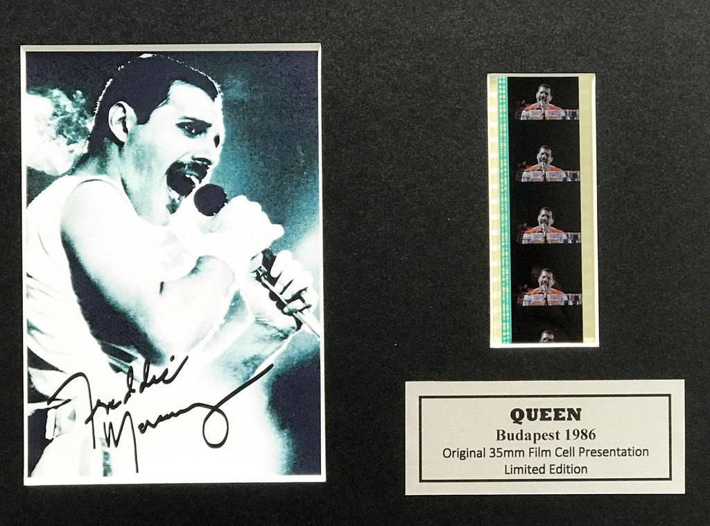 Hand Crafted display featuring original 35mm film cells for a QUEEN fan vSR2