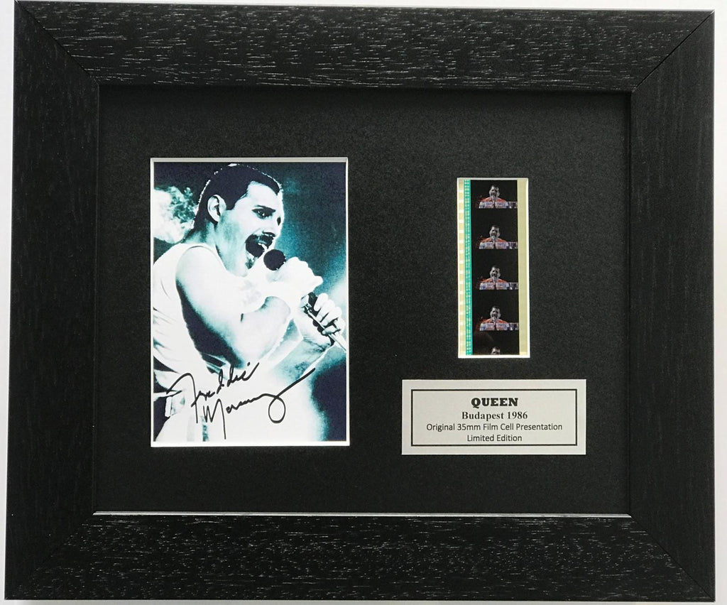 Hand Crafted display featuring original 35mm film cells for a QUEEN fan vSR2