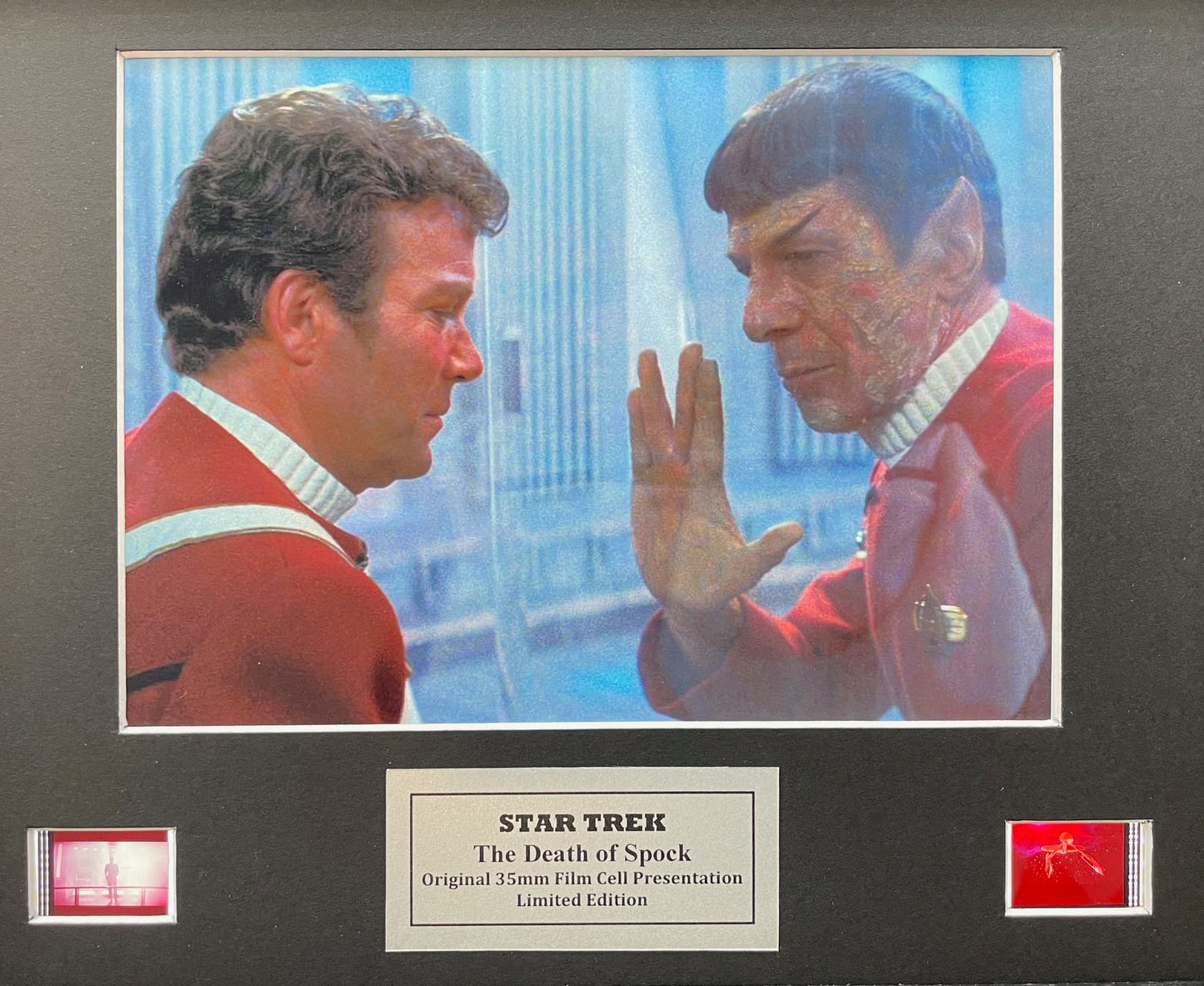 STAR TREK The Wrath Of Khan Original 35mm Film Cells set in Quality Wood Frame