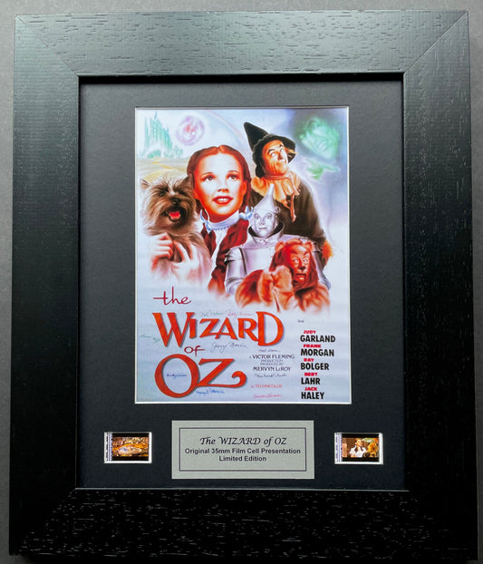 The WIZARD of OZ (1939) Original 35mm Film Cells set in Quality Wood Frame + COA