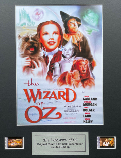 The WIZARD of OZ (1939) Original 35mm Film Cells set in Quality Wood Frame + COA