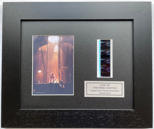 Handmade display inc original 35mm filmcells for a SAW VII The Final Chapter fan