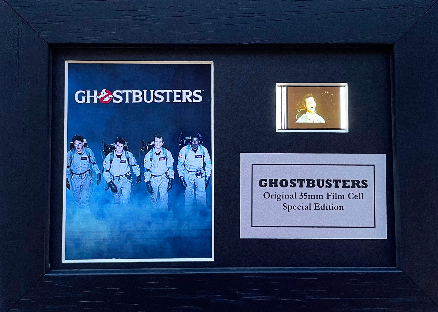 Hand crafted display featuring original Mini film cells for GHOSTBUSTERS fans v2