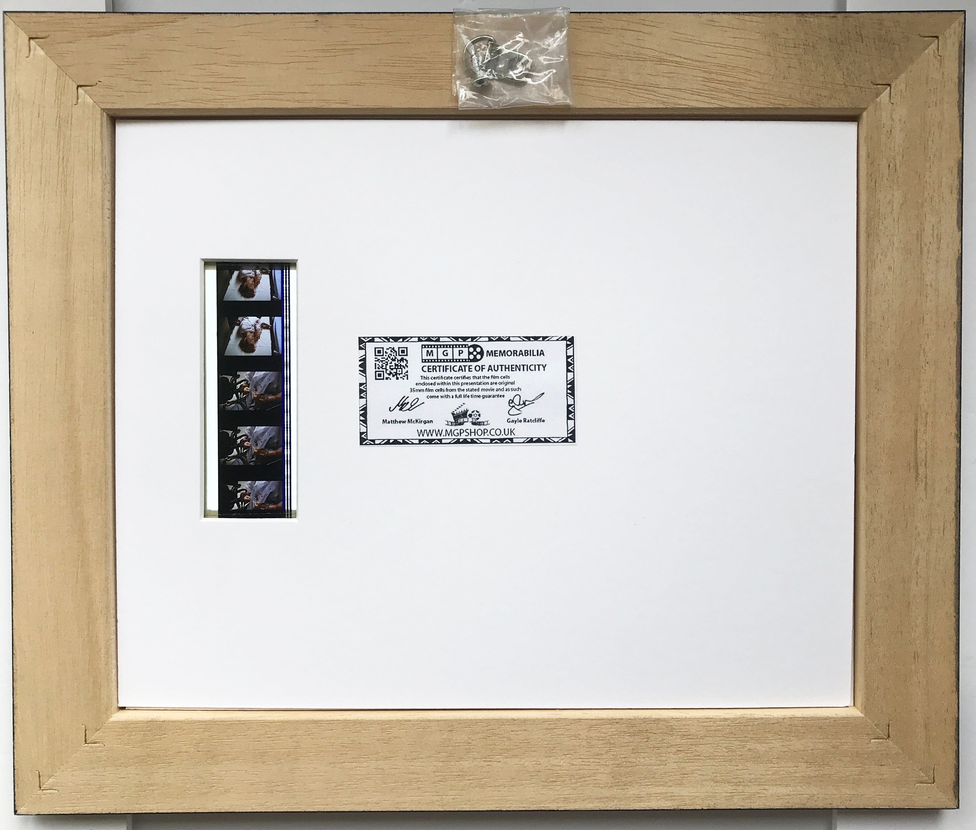 Hand crafted display featuring original 35mm film cells for a CANDYMAN fan v1