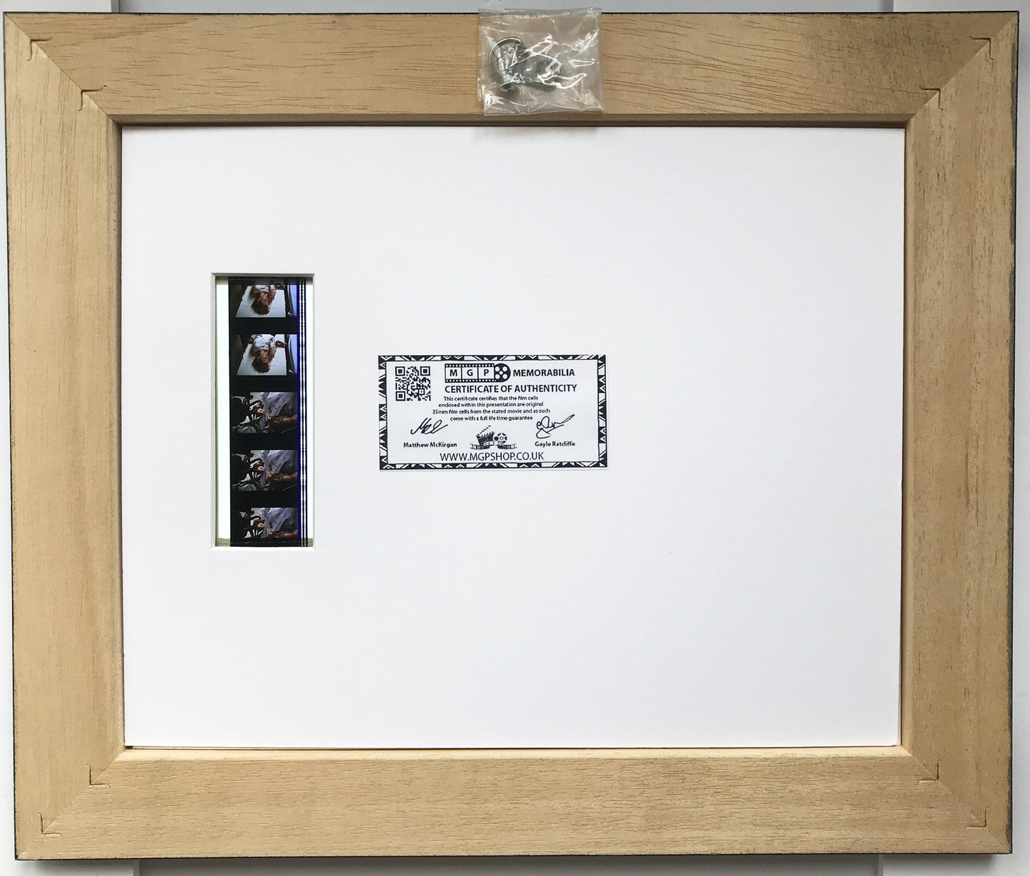 Hand crafted display featuring original 35mm film cells for a CANDYMAN fan v1