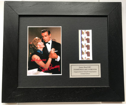 Handmade gift inc original film cells for James Bond Diamonds Are Forever fans