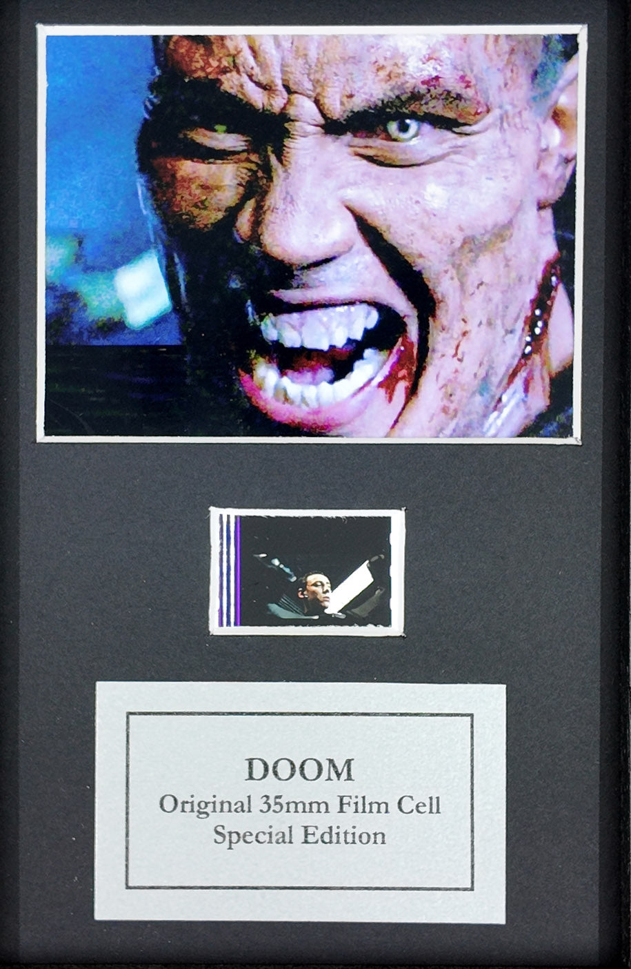 DOOM Original Mini 35mm Film Cells set in Quality Wood Frame + COA v2