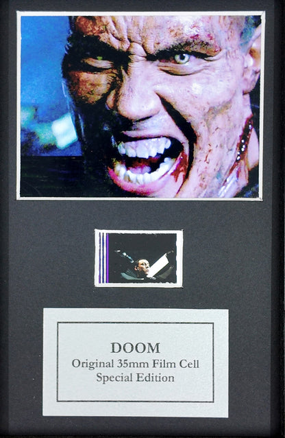 DOOM Original Mini 35mm Film Cells set in Quality Wood Frame + COA v2
