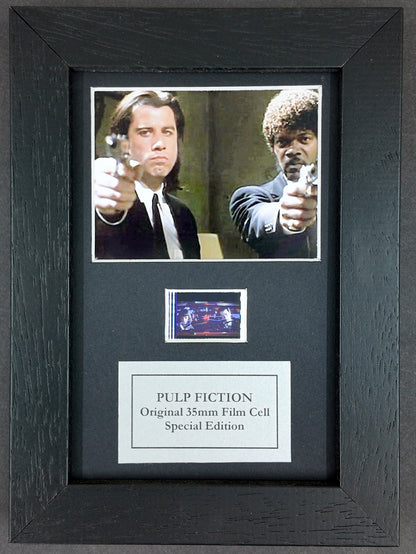 PULP FICTION Original Mini 35mm Film Cells set in Quality Wood Frame + COA v2