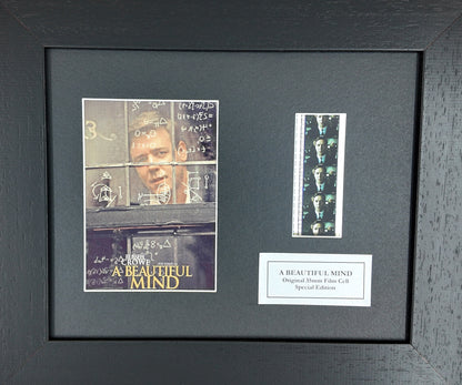 A BEAUTIFUL MIND Original 35mm Film Cells set within Quality Wood Frame + Coa