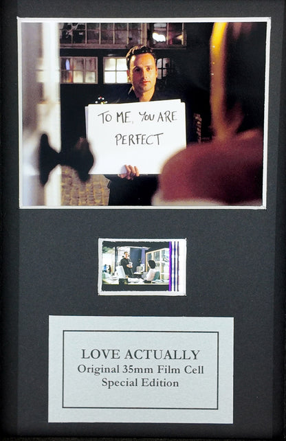 LOVE ACTUALLY Original Mini 35mm Film Cell set in Quality Wood Frame + COA