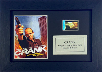 CRANK of 2006 Original Mini 35mm Film Cells set within Quality Wood Frame + COA