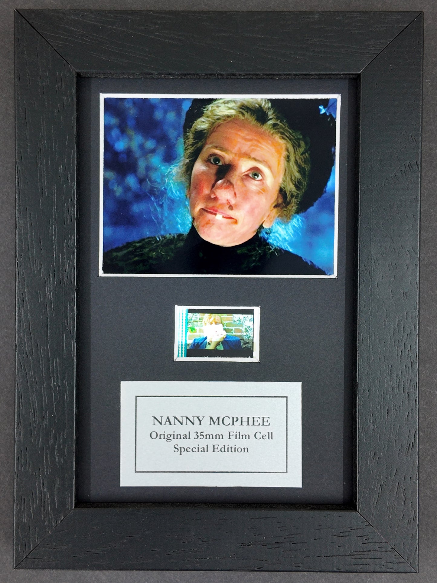 NANNY MCPHEE Original Mini 35mm Film Cells set in Quality Wood Frame + COA