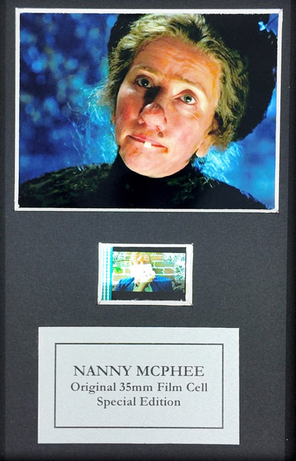 NANNY MCPHEE Original Mini 35mm Film Cells set in Quality Wood Frame + COA