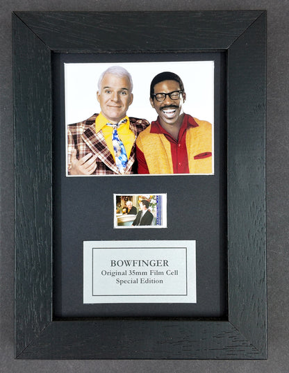 BOWFINGER Original Mini 35mm Film Cells set in Quality Wood Frame + COA