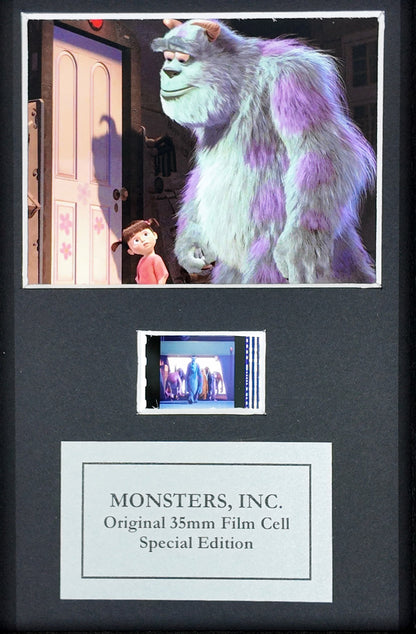 Monsters Inc (2001) Original Mini 35mm Film Cell set in Quality Wood Frame + COA